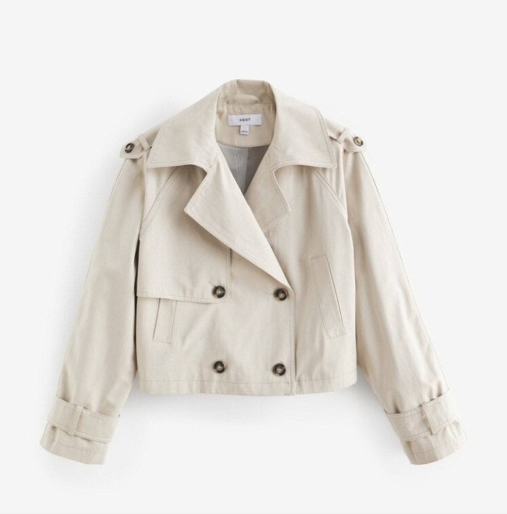 Calvin Klein Short Cotton Trench Coat